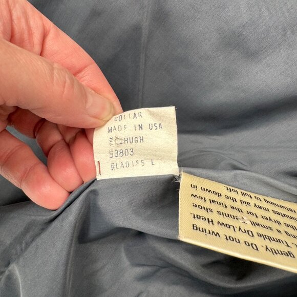 Obermeyer Ski Vest Womens Large Gray Nylon Down Filled Snap Front Pockets VTG - Picture 12 of 12